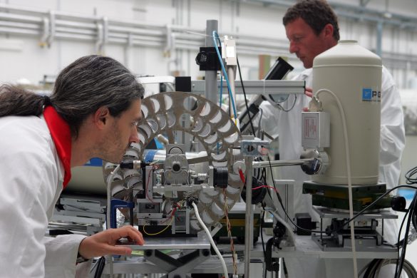Atmospheric particulate matter samples during the analysis with the INFN LABEC particle accelerator © LABEC, INFN’s Laboratory for Cultural Heritage and Environment, Italy