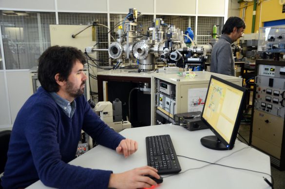 Low energy side of the 3 MV tandem showing the micro-AMS chamber © IST / C. Rocha