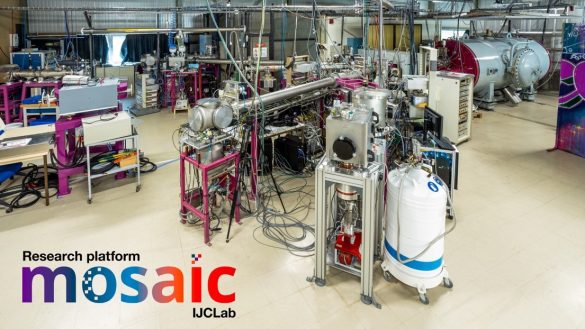 Ion beam lines connected to ARAMIS ion accelerator and IRMA ion implanter in the JANNuS-Orsay experimental hall © IJCLab